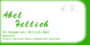 abel hellich business card